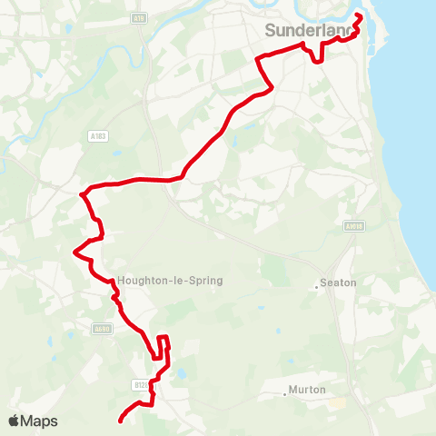 Go North East Docks - York Street map