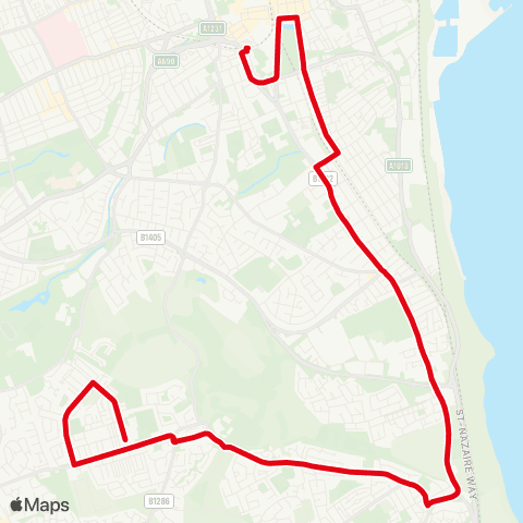 Go North East Interchange - Vicarage Farm Estate map