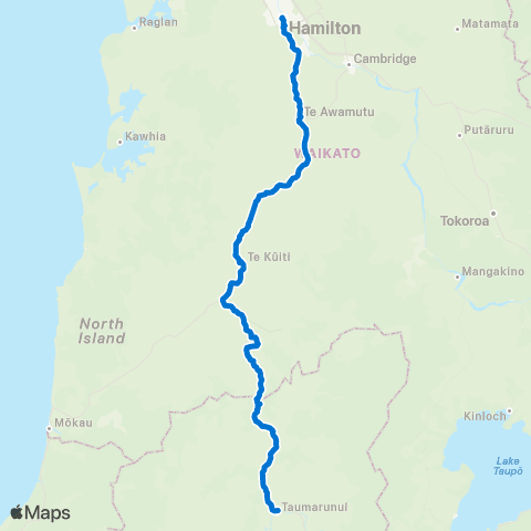 Busit Taumarunui Hospital Service map