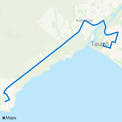 Busit Connect-2-Taupo Acacia Bay map