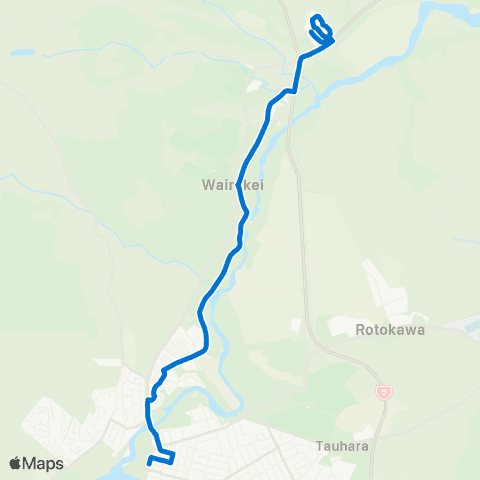 Busit Connect-2-Taupo Wairakei map