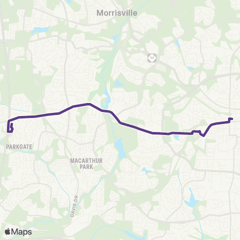 GoCary High House map