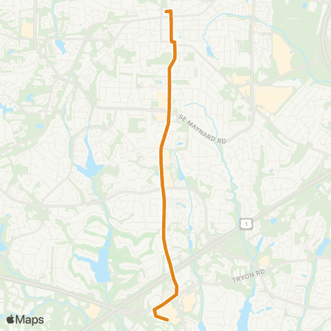 GoCary Kildaire Farm map