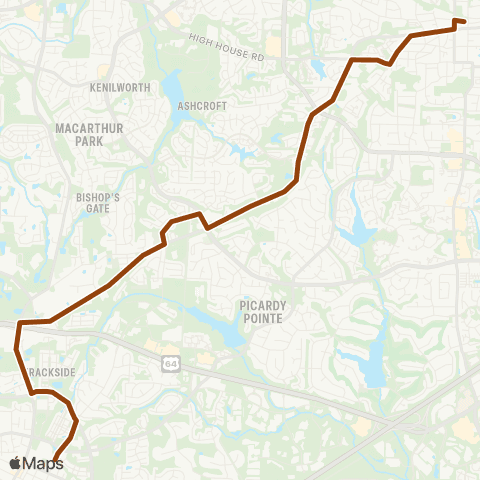 GoCary Apex-Cary map