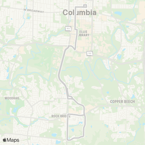 GoCOMO Black (South) map