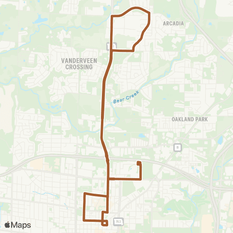 GoCOMO Orange North map