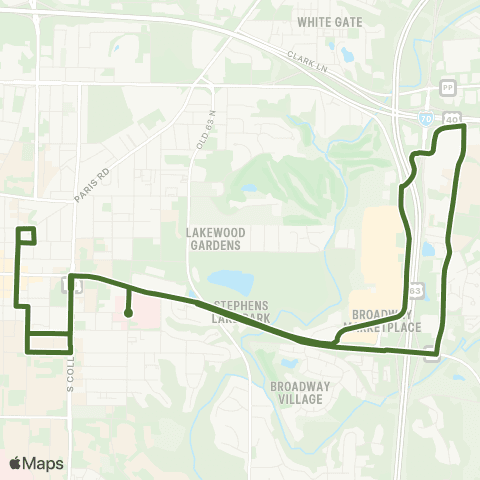 GoCOMO Green map