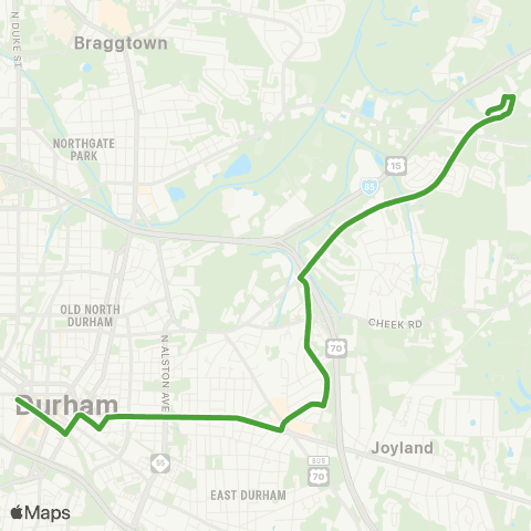 GoDurham Holloway St – Village – Glenview Station map
