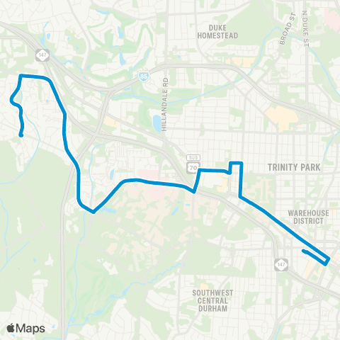 GoDurham W. Main – Duke / VA – Constitution map