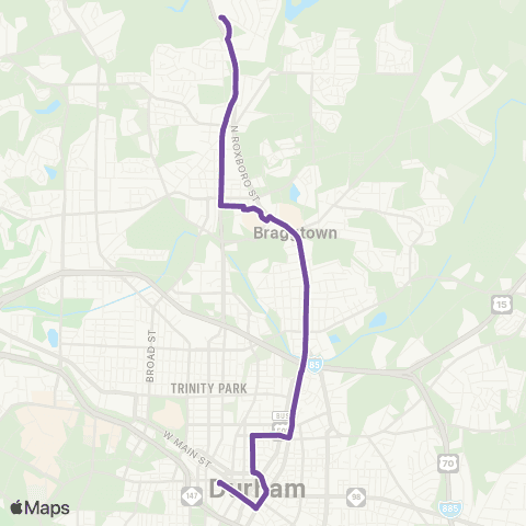 GoDurham Seven Oaks map