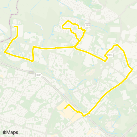 Go-Ahead Ireland Blanchardstown - IBM Campus map