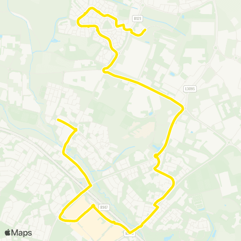 Go-Ahead Ireland Tyrrelstown - Mulhuddart map