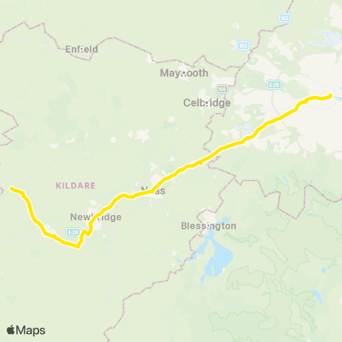 Go-Ahead Ireland Dublin - Rathangan map