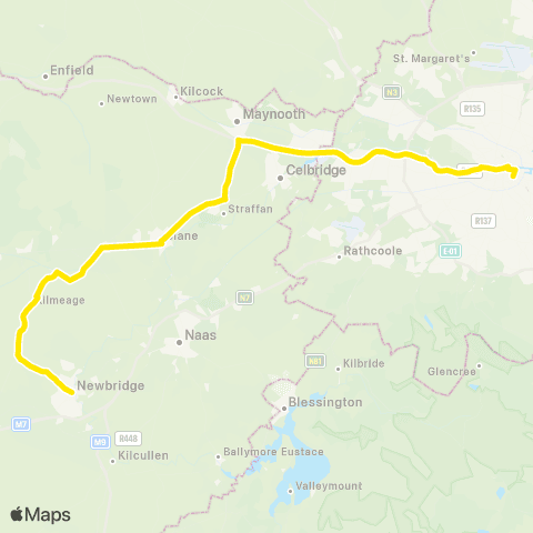 Go-Ahead Ireland Connolly Station - Newbridge Centre map
