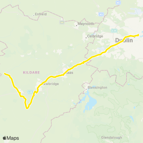 Go-Ahead Ireland Dublin - Rathangan map