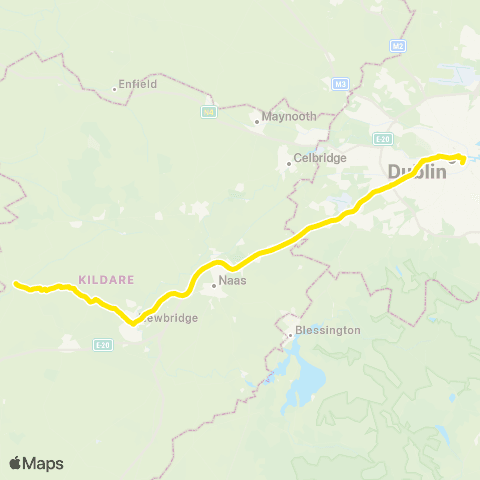 Go-Ahead Ireland Dublin - Rathangan map