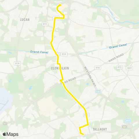 Go-Ahead Ireland The Square - Liffey Valley SC map