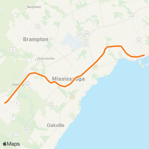 GO Transit Milton map