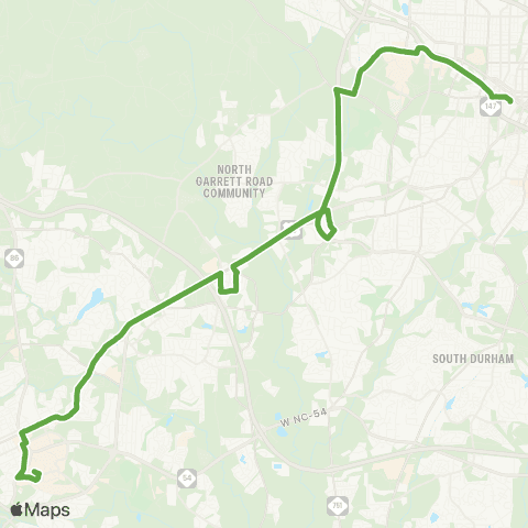 GoTriangle Route 400 map