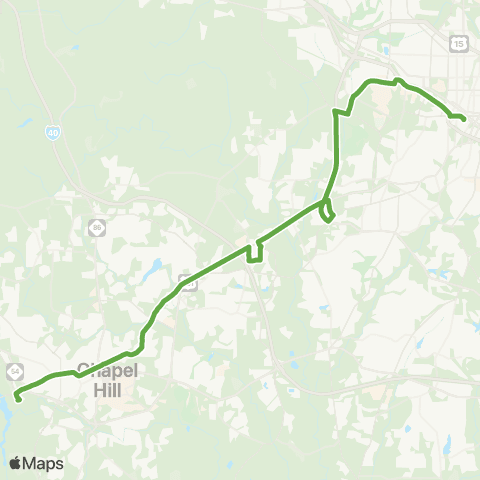 GoTriangle Route 405 map