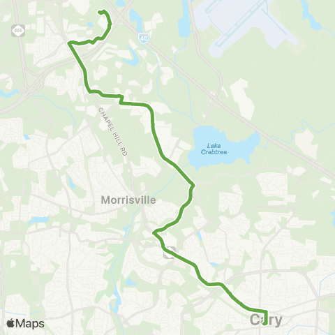 GoTriangle Route 310 map