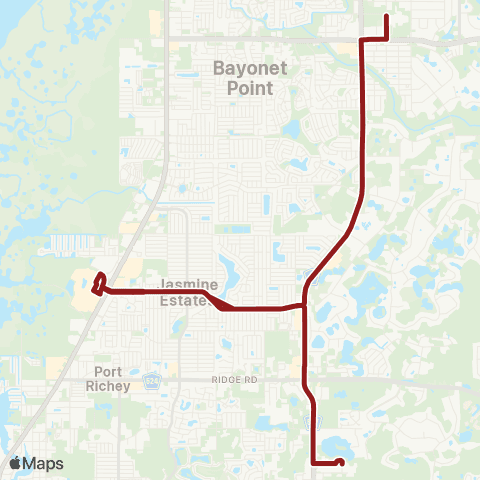 GoPasco 8700 Citizens Dr (W Pasco Gov't – Canton Ave / Cricket St (Fivay HS) map