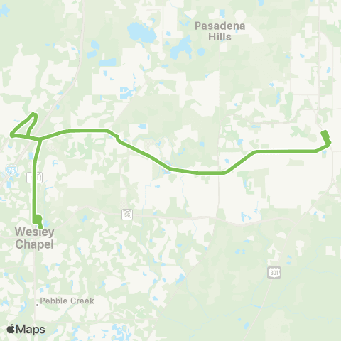 GoPasco Wesley Chapel – Zephyrhills map