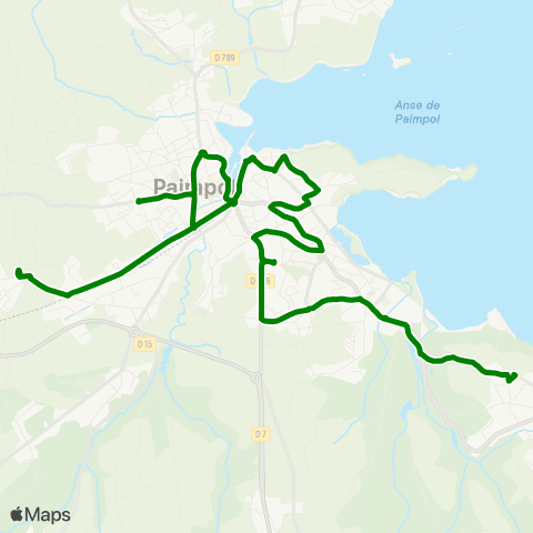 Guingamp-Paimpol Mobilité Plounez Église - Kérity Abbaye de Beauport map