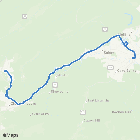 Valley Metro Smart Way Commuter map