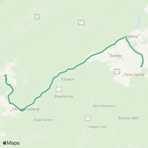 Valley Metro Smart Way Express map