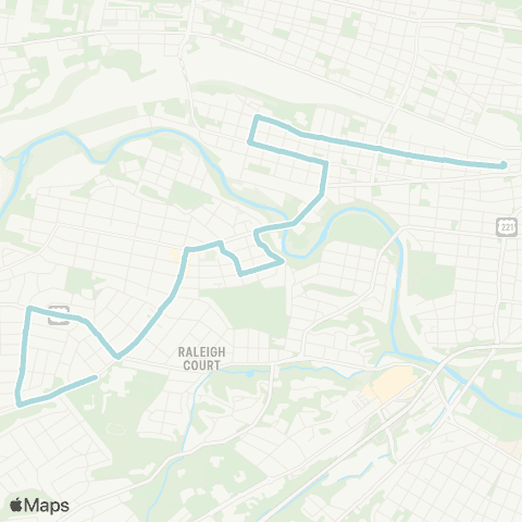 Valley Metro 65 - 3rd St Sta to Grandin Rd (Ph HS) map
