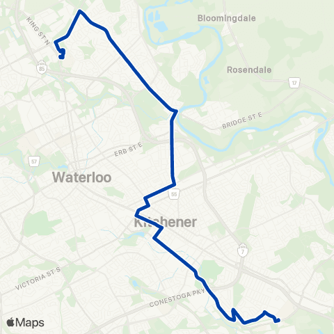 GRT Bridge-Courtland map
