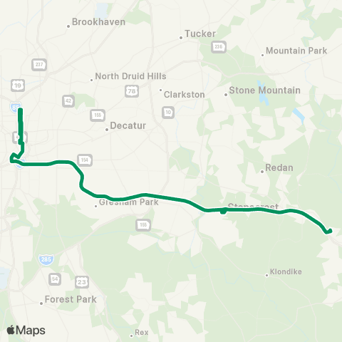 Xpress West Conyers / Panola - DT / MT map