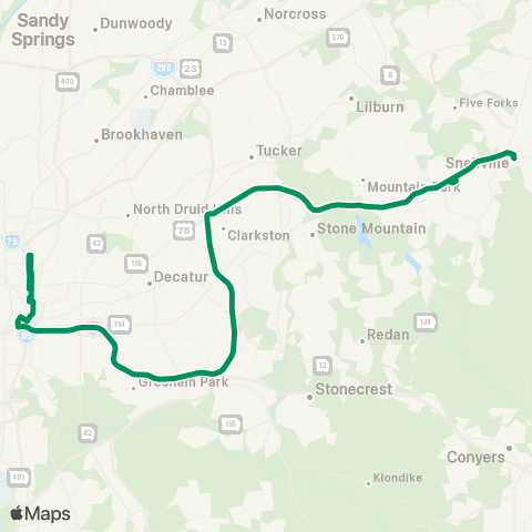 Xpress Snellville / Hewatt - DT / MT map