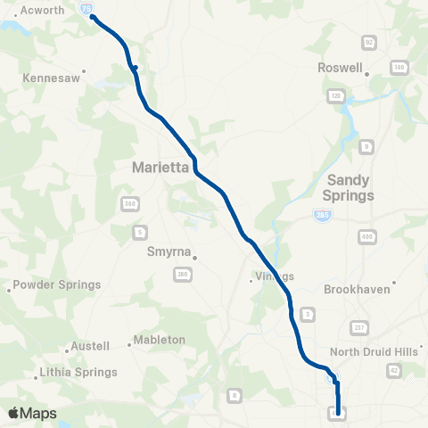 Xpress Hickory Grove / Town Center - MT map