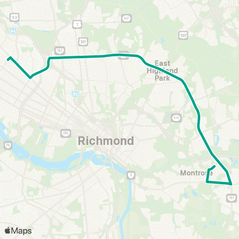GRTC Laburnum Connector map