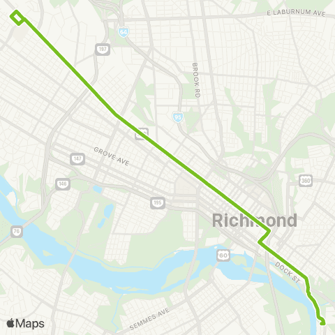 GRTC BRT Pulse map