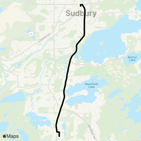 GOVA Main Line South End map