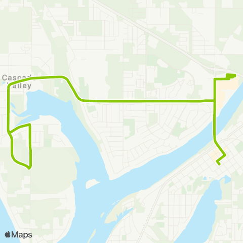 GTA Moses Lake - Shopper Shuttle map