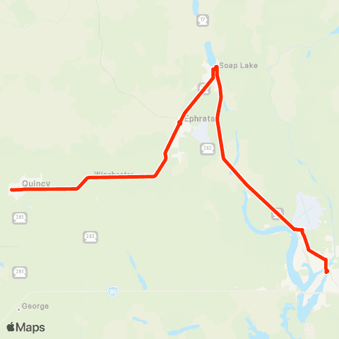 GTA 41 - Moses Lk, Soap Lk, Ephrata, Quincy map