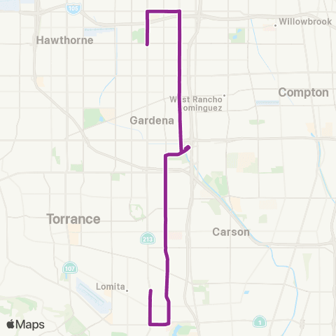 GTrans Line 2 School map