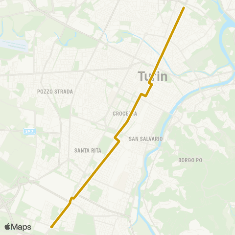 GTT Torino Via Delle Querce - Strada Del Drosso map