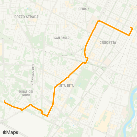 GTT Torino Via Allason - Corso Vittorio Emanuele II map