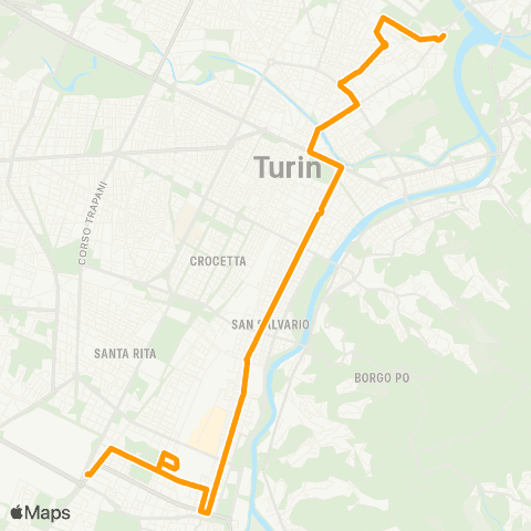 GTT Torino Piazza Sofia - Piazzale Caio Mario map