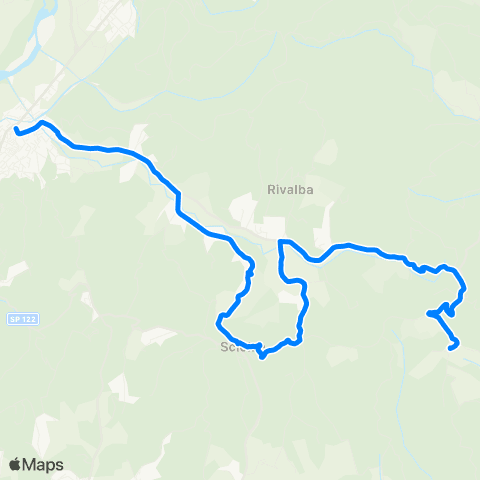 GTT Torino Gassino - Sciolze map