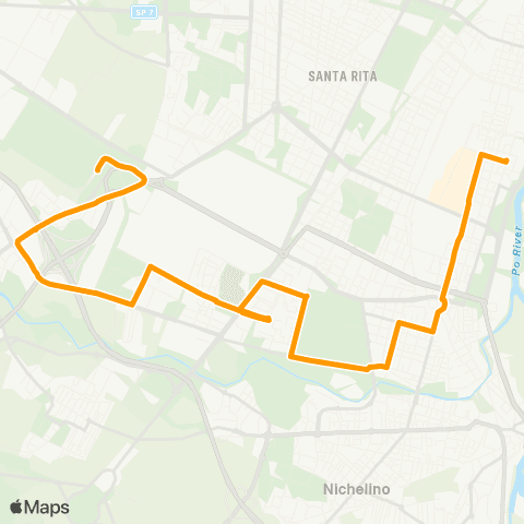 GTT Torino Feriale, via Bertani / Strada Torino (Beinasco) - via Ventimiglia map