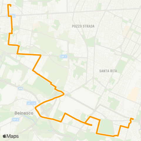GTT Torino Piazzale Caio Mario (Feriale) / Corso Maroncelli (Festivo) - via Minghetti (Collegno) map