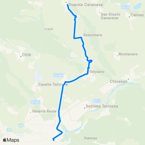 GTT Torino Rivarolo - San Benigno - Torino map