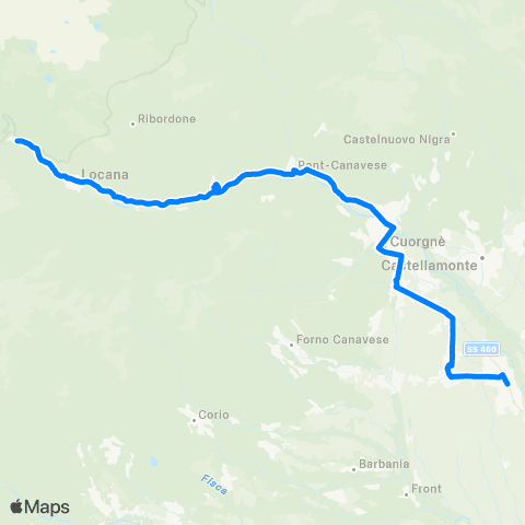 GTT Torino Rivarolo - Pont - Ceresole map