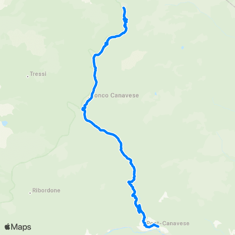 GTT Torino Pont - Valprato Soana map